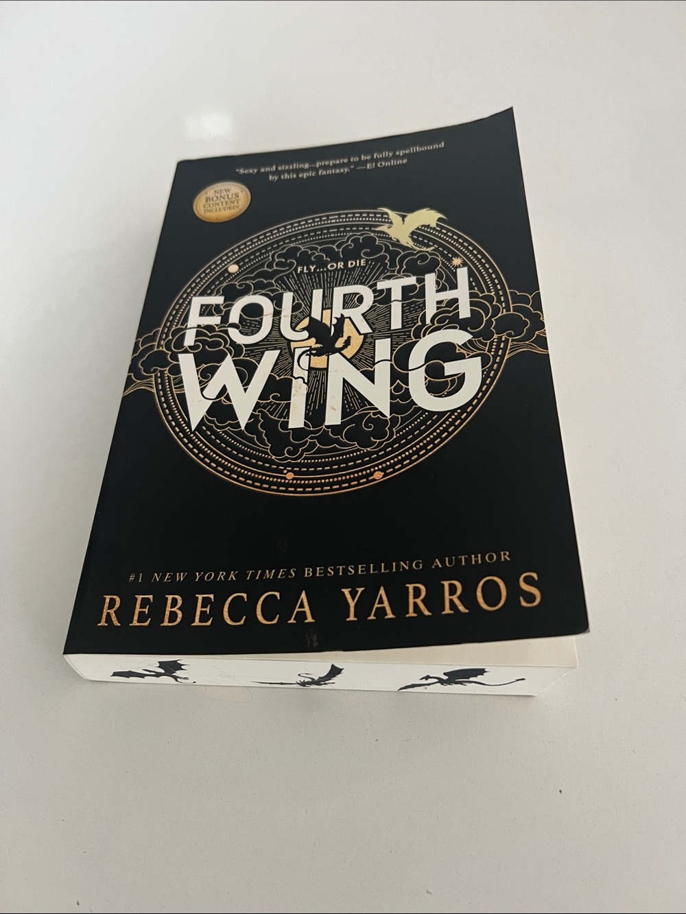 Fourth Wing Trade Paperback - 1st Ed 1st Print Stenciled Dragon Edges